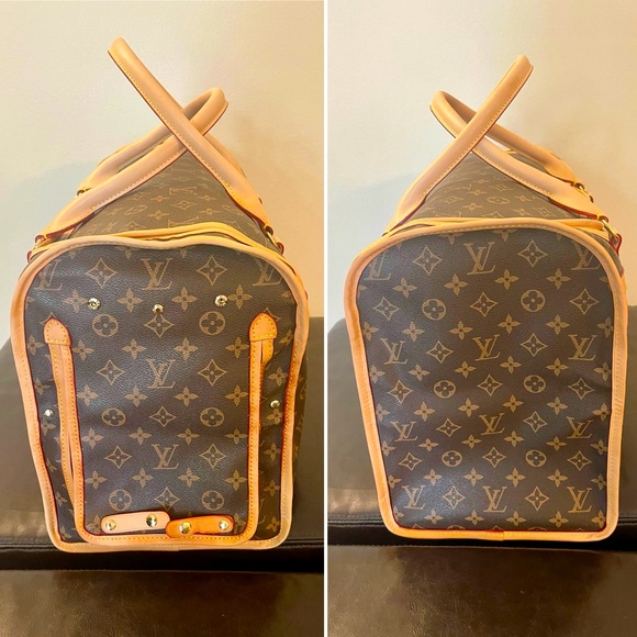 French Luxury Monogram Pet Carrier - Picture 7 of 9